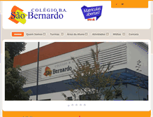 Tablet Screenshot of colegiobasaobernardo.com.br